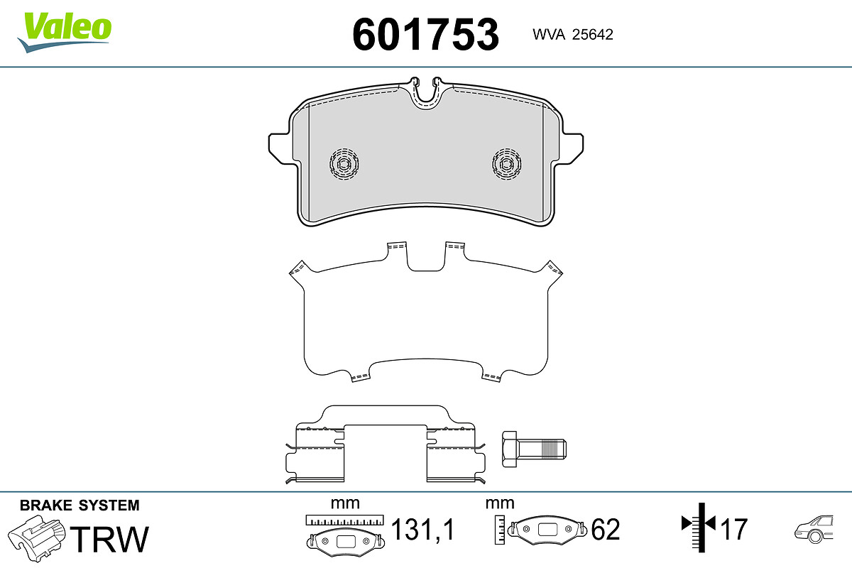 BRAKE PADS PORSCHE MACAN 2014 2018 RR